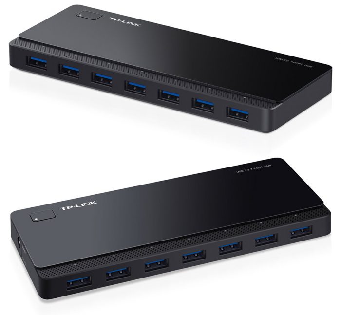 TP-Link 7 Port Hub, USB 3.0 actief zwart