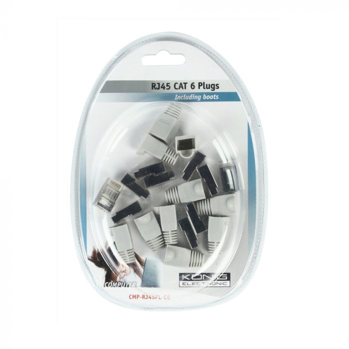 RJ45 CAT6 netwerkplug (10 stuks)