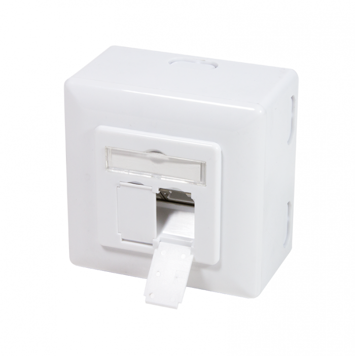 LogiLink Opbouwdoos 2xRJ45 Cat6 Signal Wit - Afbeelding 3