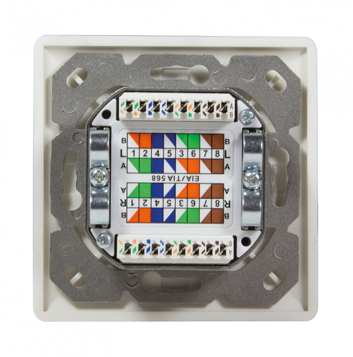 LogiLink Opbouwdoos 2xRJ45 Cat6 Signal Wit - Afbeelding 4