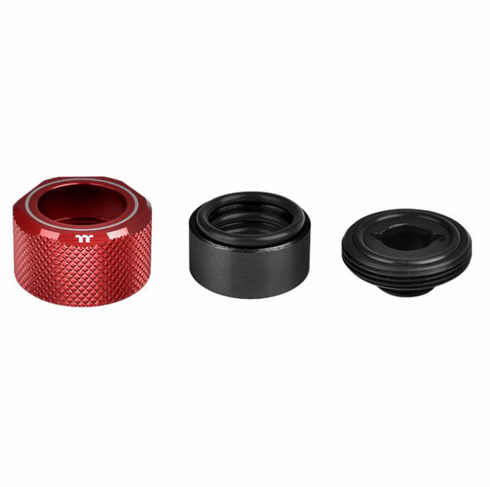Thermaltake Pacific C-PRO G1/4 PETG Tube 16mm OD Compression – Red - Afbeelding 3