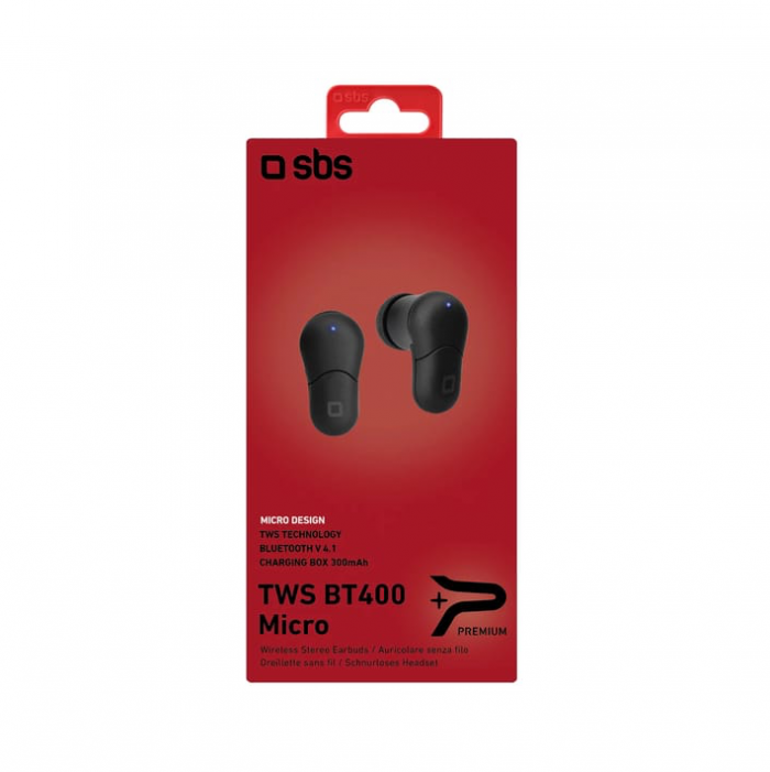 SBS Mobile TWS BT400 Bluetooth In-Ear Koptelefoon - Afbeelding 2