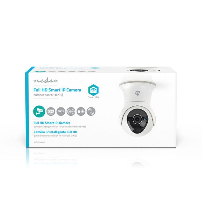 Nedis Wi-Fi smart IP-camera | Draaien/Kantelen | Full-HD 1080p | Buiten | Waterbestendig - Afbeelding 4