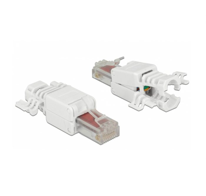 DELOCK RJ45 Klapstekker Cat.6 UTP | 2 Stuks - Afbeelding 2