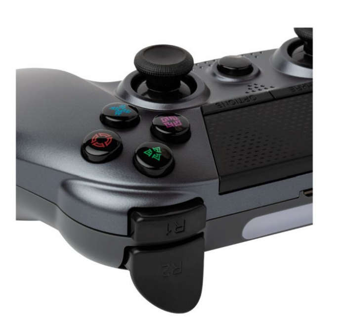 Under Control | PS4 Bluetooth controller | met koptelefoon aansluiting | Dark Silver - Afbeelding 2