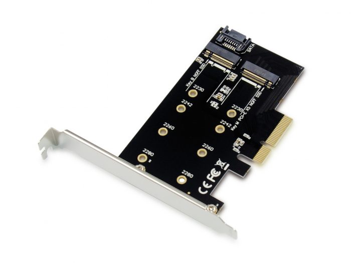 CONCEPTRONIC PCI Express Card | M.2 NVMe SSD PCIe Adapter | Zwart