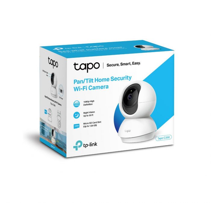 TP-Link TAPO C200 | Pan/Tilt IP Camera | WiFi | 1080p | 2-Wegs Audio | IR - Afbeelding 3