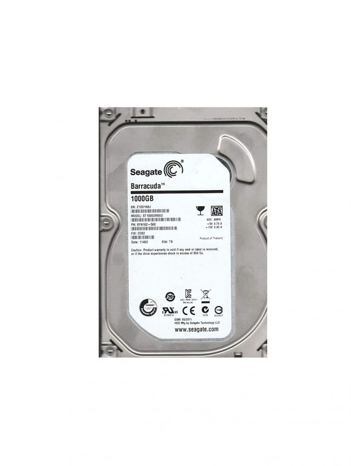 Seagate Barracuda ST1000DM003 1 TB | Gebruikt | SATA-600 | 7200 RPM