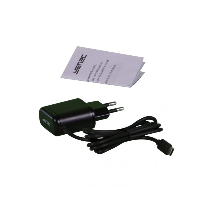 Yanec YSA001 | USB-C Thuislader 3.0 A / 15W | Universeel |Zwart - Afbeelding 2