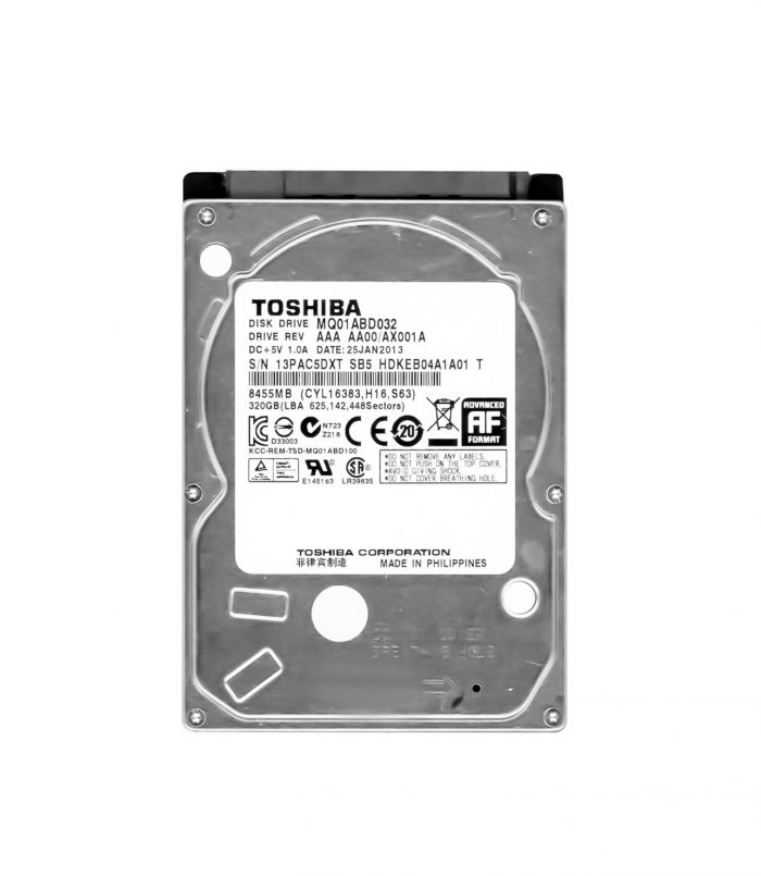 Toshiba MQ01ABD032 320GB | Gebruikt | SATA-300 | 5400 RPM