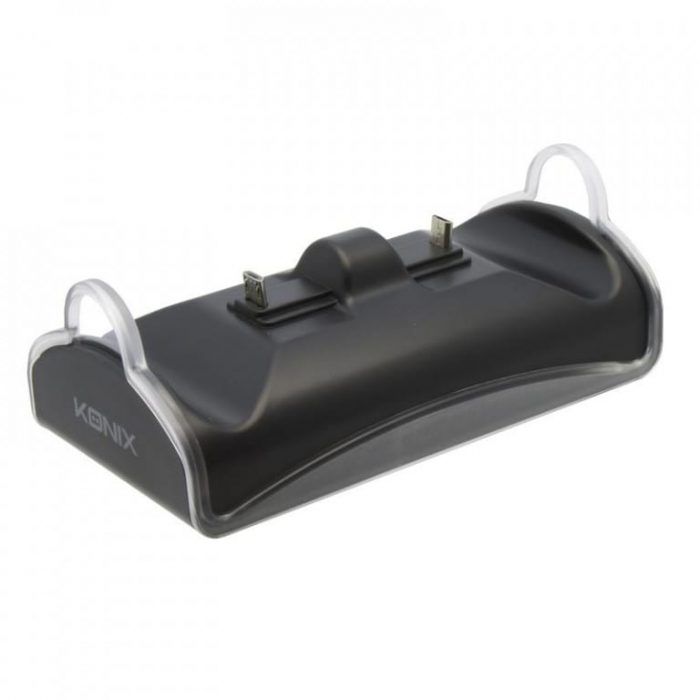 Konix Mythics PS4 Dual Charger | Black - Afbeelding 2