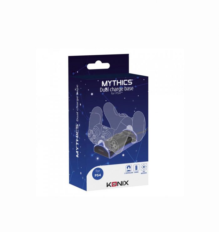 Konix Mythics PS4 Dual Charger | Black