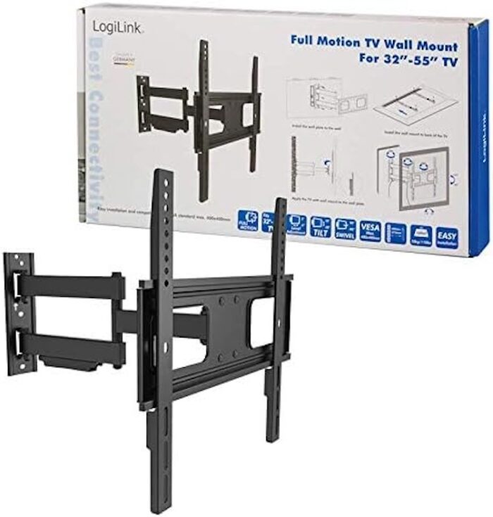 LogiLink BP0014 Full Motion TV Wall Mount | 32-55 inch - Afbeelding 2