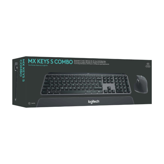 Logitech MX Keys S Combo | Draadloze Desktop Set | USB | Zwart - Afbeelding 4