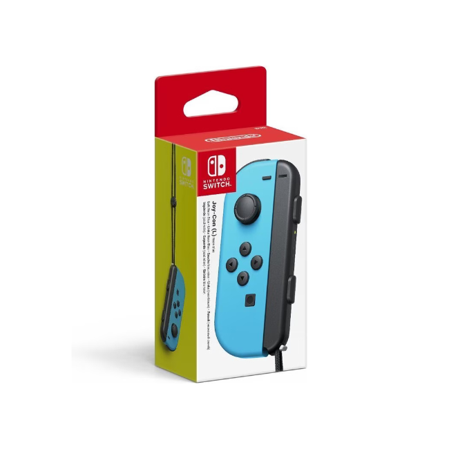Nintendo Switch | Joy-Con Controller Links | Neon Blue - Afbeelding 2