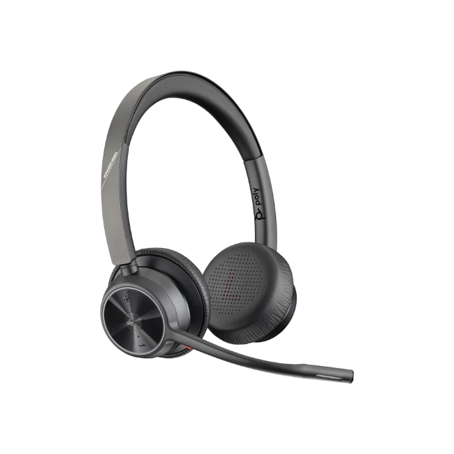 Poly Voyager 4320 USB-C | Over-Ear Headset | Bluetooth | Microsoft Teams Certified | Zwart - Afbeelding 2