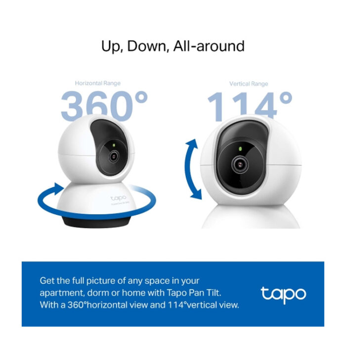 TP-Link TAPO C220| Pan/Tilt AI Camera | WiFi | 2K | 2-Wegs Audio | IR - Afbeelding 6