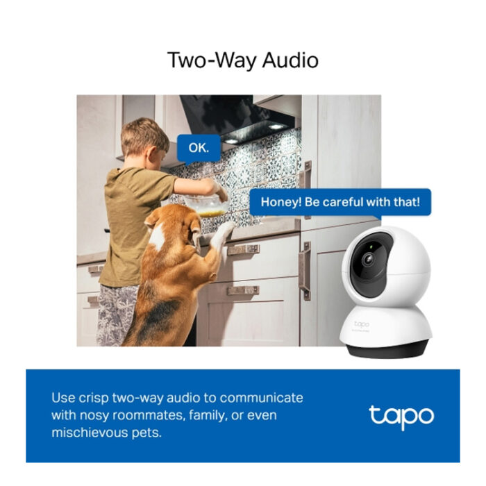 TP-Link TAPO C220| Pan/Tilt AI Camera | WiFi | 2K | 2-Wegs Audio | IR - Afbeelding 3