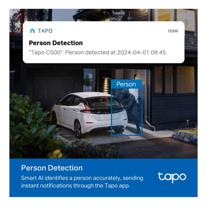TP-Link TAPO C500 | Pan/Tilt Camera | WiFi | Full HD | 2-Wegs Audio | IR - Afbeelding 7