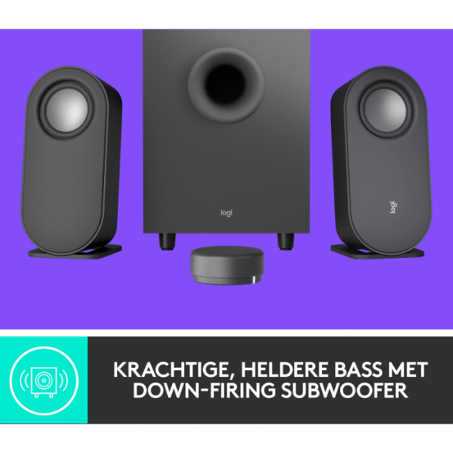 Logitech Z407 | 2.1 Luidsprekerset | Subwoofer | Zwart - Afbeelding 2