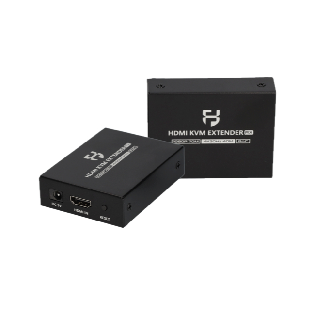 Fortus Point-to-Point HDMI KVM Extender | CAT6/6A/7 | USB | Zwart - Afbeelding 2