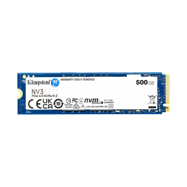Kingston NV3 | 500GB M.2 NVMe | 5000MB/s Lezen | 3000MB/s Schrijven