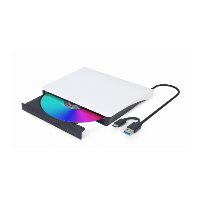 Gembird Externe USB CD/DVD Brander/Speler | Wit