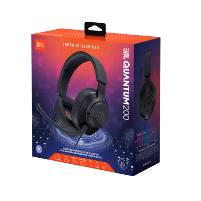 JBL Quantum 200 | Over-Ear Headset | Multi-Platform | Zwart - Afbeelding 5