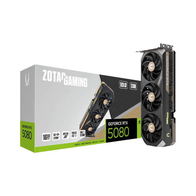 Zotac Gaming GeForce RTX 5080 SOLID CORE | 16GB | GDDR7 | 3xDP/1xHDMI