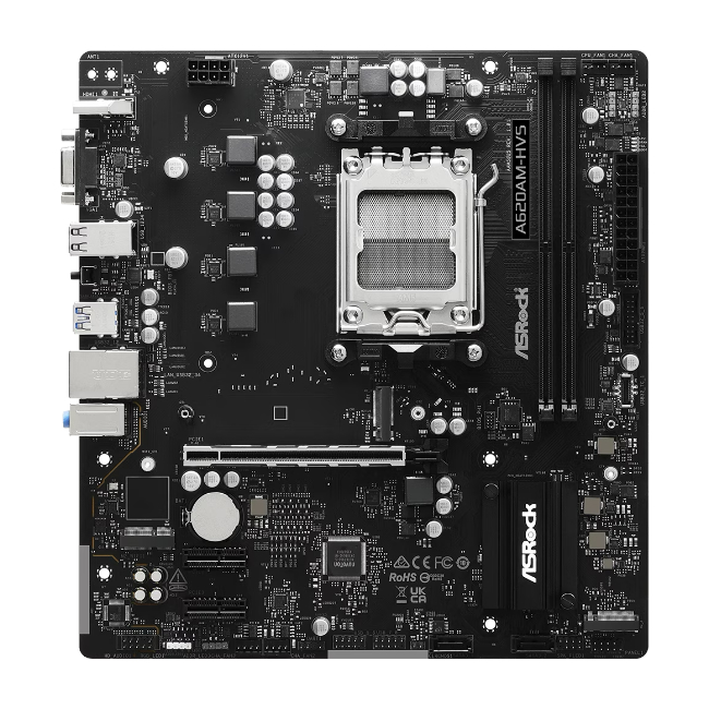 ASRock A620AM-HVS | AM5 | Micro-ATX | M.2 | DDR5 | HDMI/VGA - Afbeelding 2