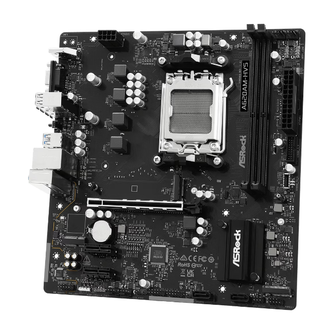 ASRock A620AM-HVS | AM5 | Micro-ATX | M.2 | DDR5 | HDMI/VGA - Afbeelding 3