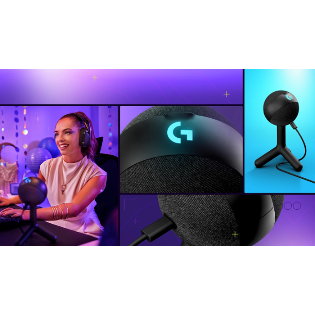 Logitech G Yeti Orb | USB Gaming Microfoon | RGB Verlichting | Zwart - Afbeelding 4