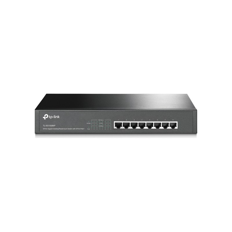 TP-Link TL-SG1008MP Switch | 8-Poorts | 8x Poe | Desktop/Rackmount | Gigabit - Afbeelding 2