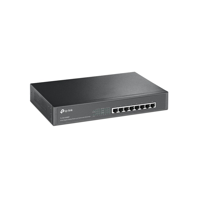 TP-Link TL-SG1008MP Switch | 8-Poorts | 8x Poe | Desktop/Rackmount | Gigabit - Afbeelding 3